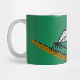 Sketched Dragonfly Mug